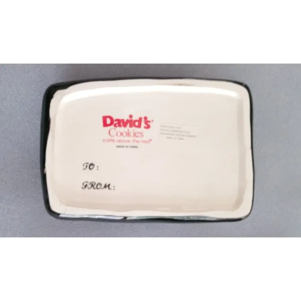 DAVID'S COOKIES Fashion Ceramic Handbag or Purse Cookie Jar-Vintage/2005